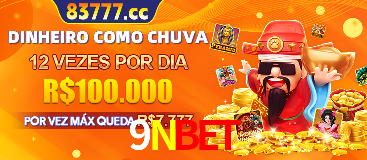 Banner do programa de recompensas Recomende para amigos do 9NBET, detalhando os bônus por convidar amigos, com prêmios que chegam a R$288.888.